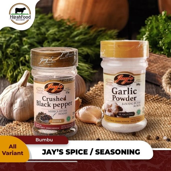 

Jay's Spice Seasoning : Garlic Powder / Crushed Black Pepper nUg