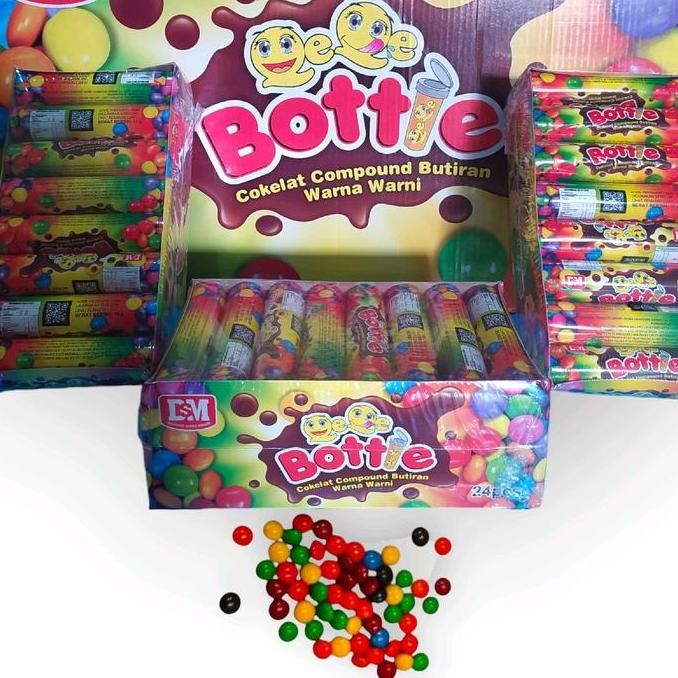 

BOTTIE Cokelat Botol Butiran isi 24 pcs - Chocolate Botol Manis Food Camilan Coklat Snack Makanan nUg