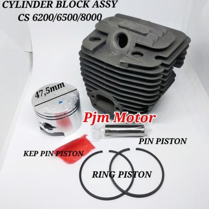 TERMURAH - Cylinder Block Boring blok Komplit Mesin Chainsaw Senso sinso 628 6200 6500 6800 8000 900