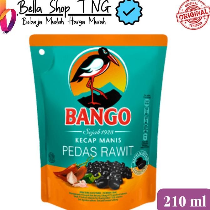 

BANGO Kecap Manis Pedas rawit Pouch 210 mL nUg
