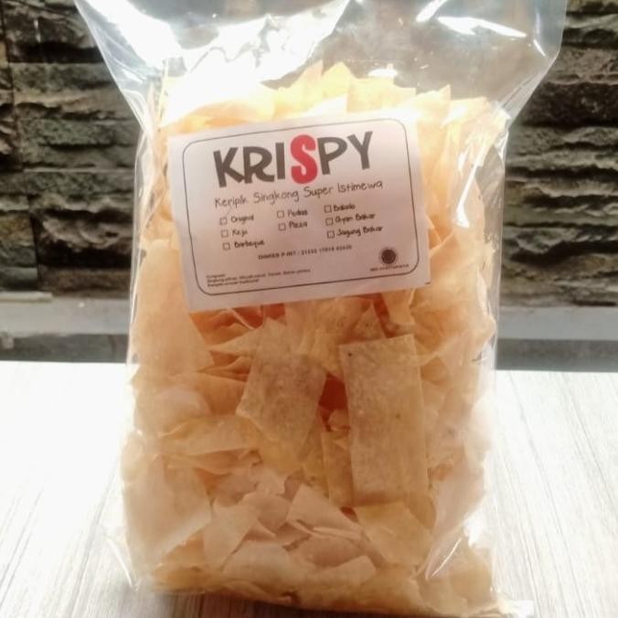 

Keripik Singkong Krispy, Tipis, renyah pasti nagih. 250 gram nUg