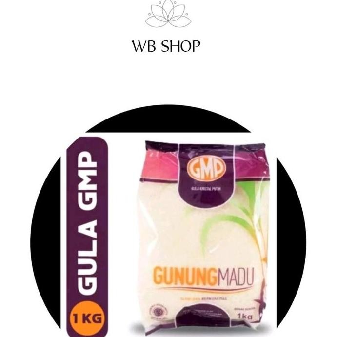 

1pcs Gula GMP Kemasan 1 kg Gula kristal putih wb Manis Food gula pasir nUg