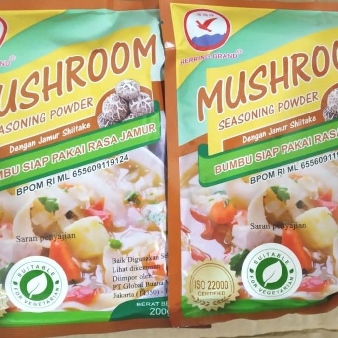 

Kaldu Jamur / Mushroom Seasoning Powder SU Brand 200g Merk Herring nUg