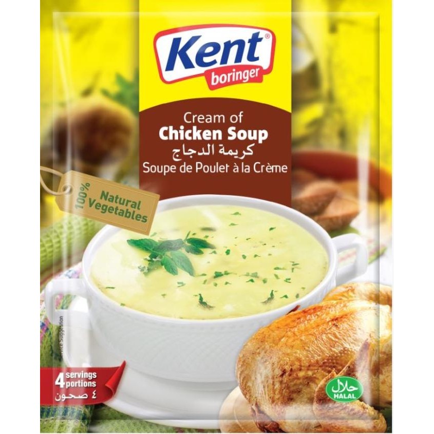 

Sup Krim Ayam Kent Boringer Chicken Soup 71g nUg