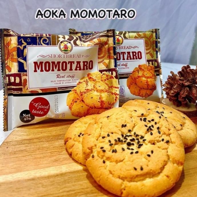 

MOMOTARO SHORTBREAD 45gr COOKIES ORIGINAL COKELAT CEMILAN ANAK BISKUIT nUg