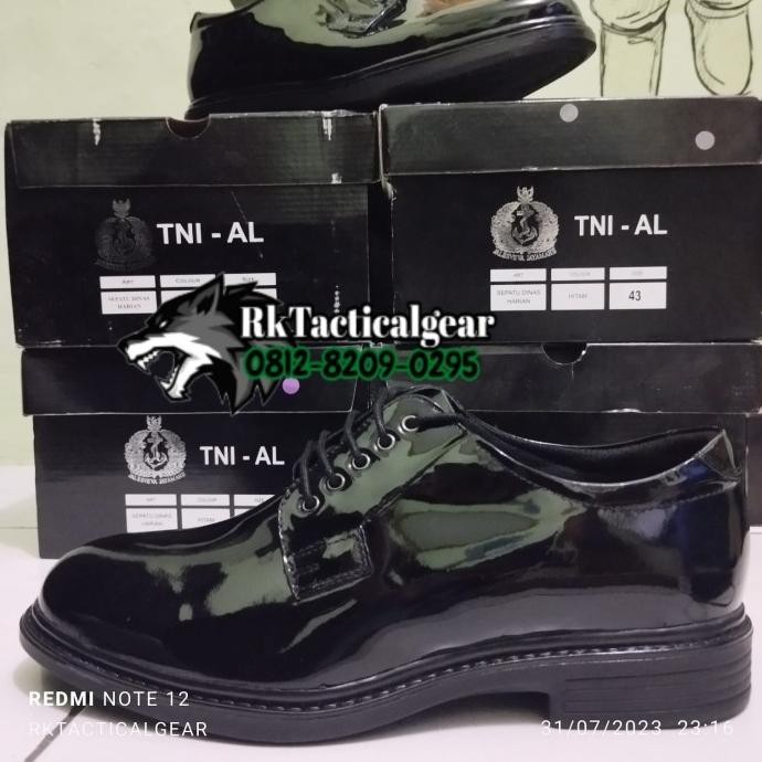 (ORIGINAL) Sepatu PDH JATAH TNI AL Bocorocco