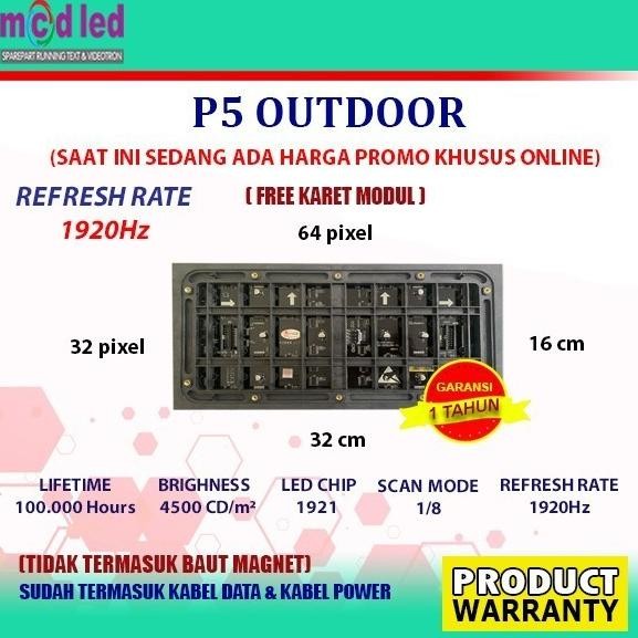 PANEL MODUL LED P5 SMD RGB FULL COLOR OUTDOOR CAILIANG