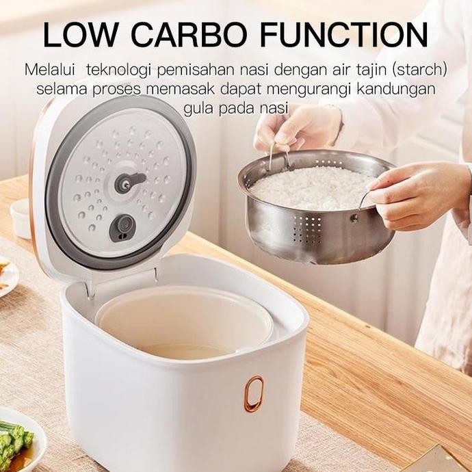 Mecoo Rice Cooker Low Carbo Low Watt
