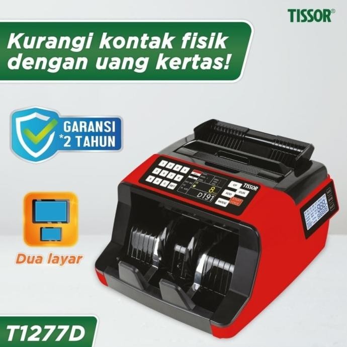 Mesin Penghitung Uang Tissor T1277D/MONEY COUNTER TISSOR T-1277D