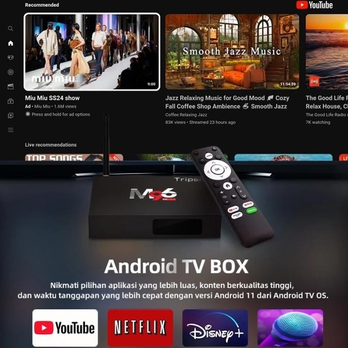 M96 tv box android Karaoke stb support wireless microphone tv box bluetooth jukebox