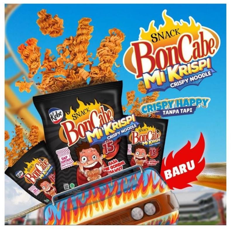 SD83 y-76 Mi Krispi Boncabe Level 15 - Mie Kremes Pedas - Snack Viral - Cemilan Murah Termurah Berku