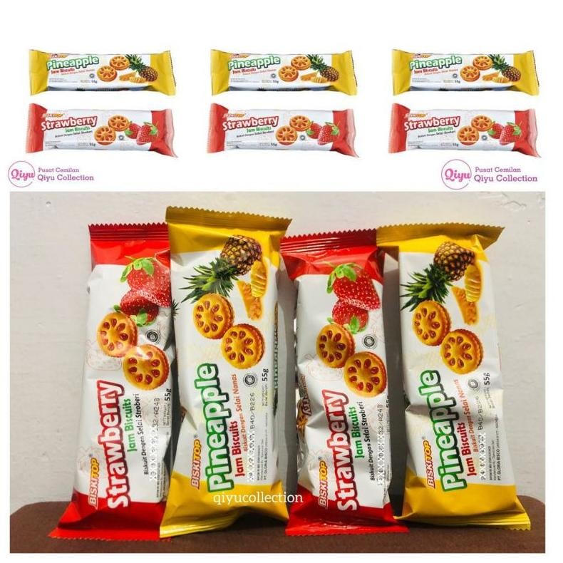 

Me41 FUZ-611 Biskuit Selai Nanas Strawberry - Jam Biskuit Biskitop 55gr - Biskuit Selai Murah Termurah Viral