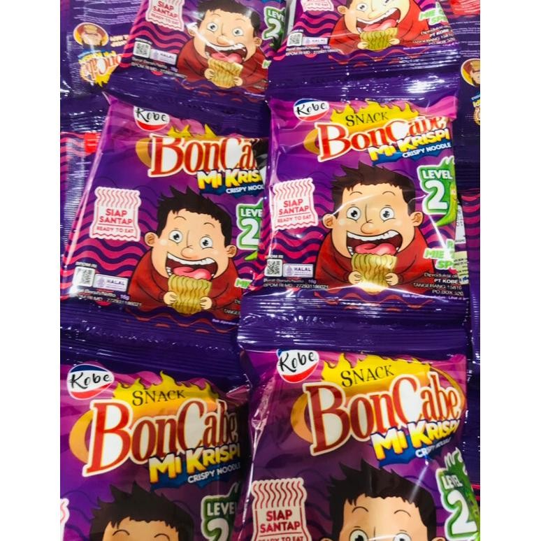 rwet-23 m-4 Mi Krispi Boncabe Level 2 Mie Kremes Goreng Snack Viral Cemilan Anak Murah Hemat
