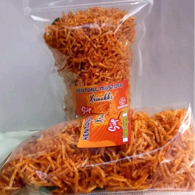 

Murah Kentang Mustofa,Kripik Kentang ,Kentang Balado,Kentang Mustofa Pedas Manis Cemilan Snack, 500G