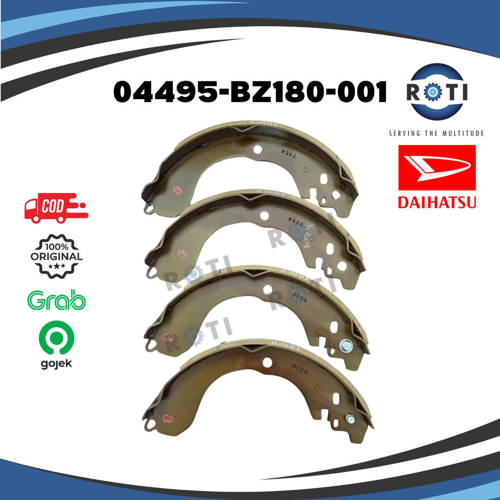 KAMPAS REM BELAKANG DAIHATSU ROCKY 1.2 04495-BZ180-001 GENUINE