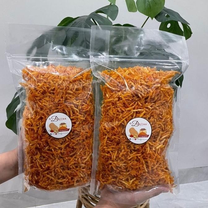 

Grosir [Paket Beli 2] Kentang Mustofa Kemasan Pouch 500Gr Mustofa Kering Pedas Manis Krispi Tanpa Msg Kriuk