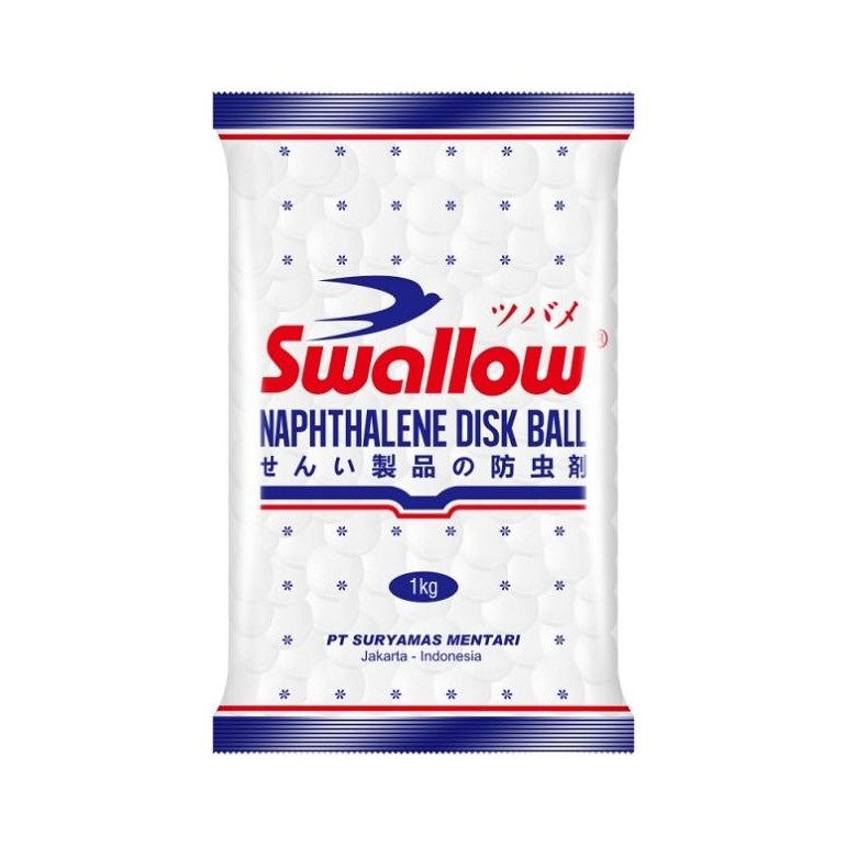 Grosir Kamper Putih Kiloan Kapur Barus Swallow Naphthalene Disk Ball 1 Kg