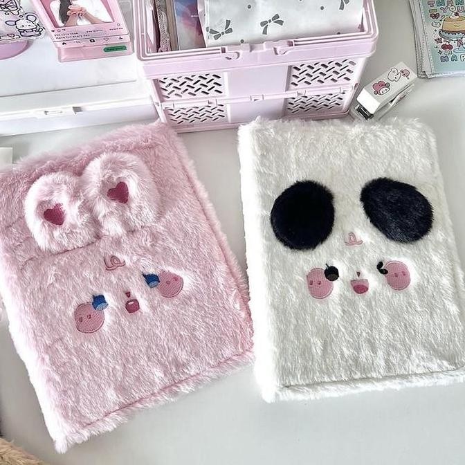 

Ready!!Animal Fluffy Plush Collect Book Binder Album Photocard Tempat Foto Photocard A5 Penutup Album Foto Lengan Isi Koleksi Buku SS8
