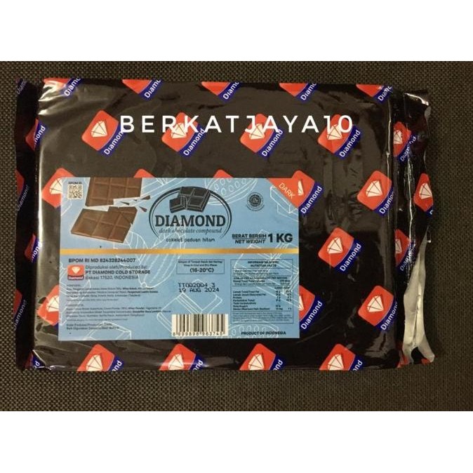 

Coklat Batang Diamond 1kg Dark Chocolate Compound DCC liquid