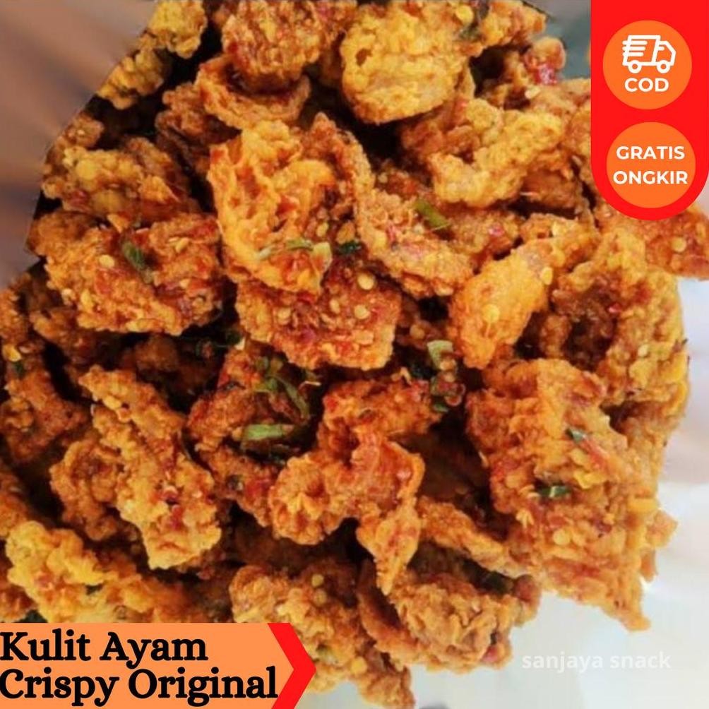 

HJ kulit ayam crispy 500 gram pedas daun jeruk dan original gurih
