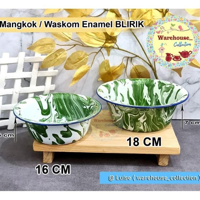 Kobokan Waskom Blirik Mangkok Blirik Baskom Seng Enamel Blirik