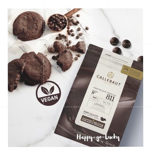 

Callebaut Dark Chocolate 811 1 kg kemasan asli original pack liquid