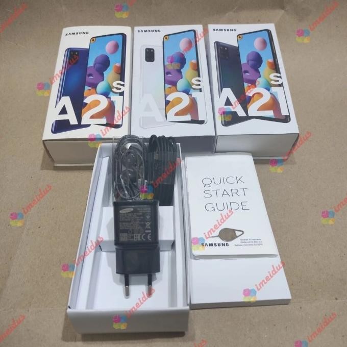 Box kotak dus Samsung A21s Full Set