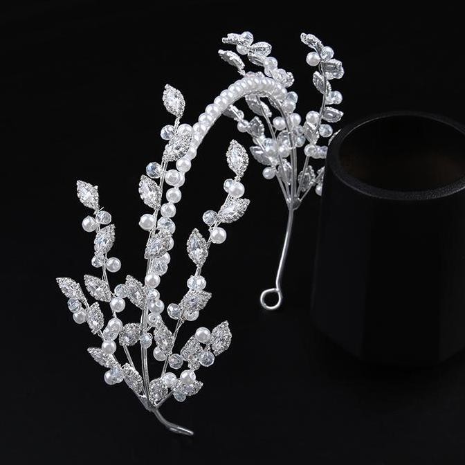 Headpiece Bando Sofia Pengantin Aksesoris kepala Wedding Hijab Bride liquid