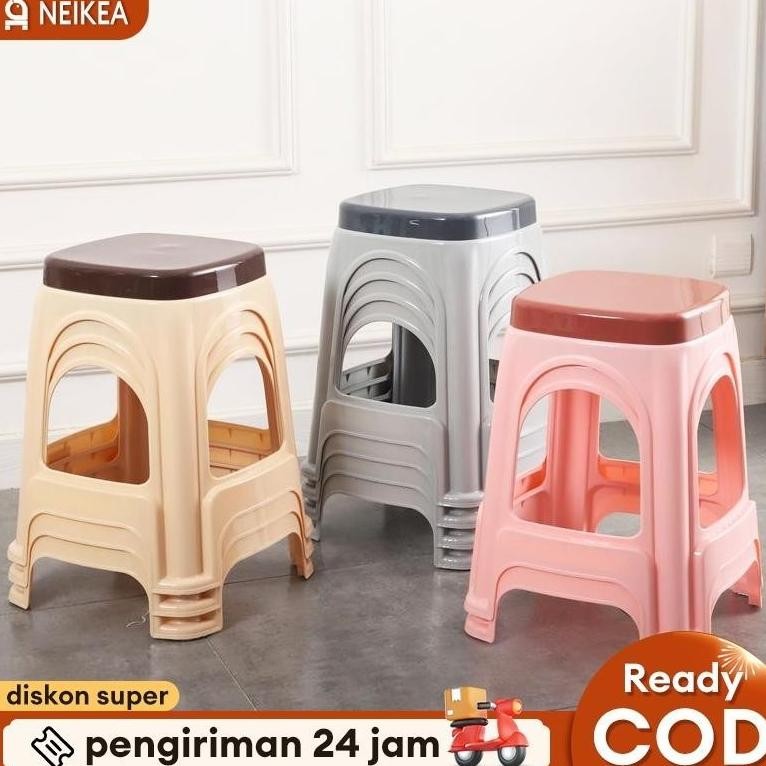 Kursi Bulat Kursi Baso Plastik Kursi Plastik Kursi Kamar Kursi Makan Kursi Belajar PlastikAnti-selip