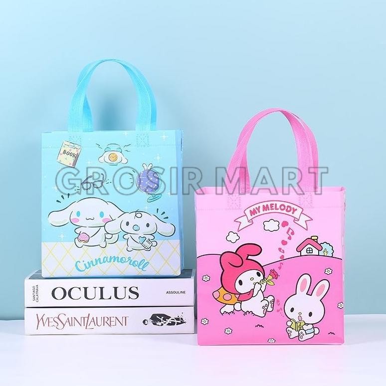 LI34 hj-64 Tas Souvenir Ulang Tahun Anak Kado Ultah Snack Goodie Bag Karakter Tote Bag Tenteng Lucu 