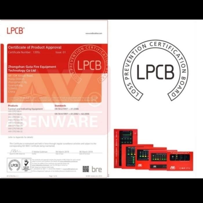 Alarm Panel Mcfa 20 Zone Asenware Alarm Panel Fire / Kebakaran - Aw Original Dan Terpercaya
