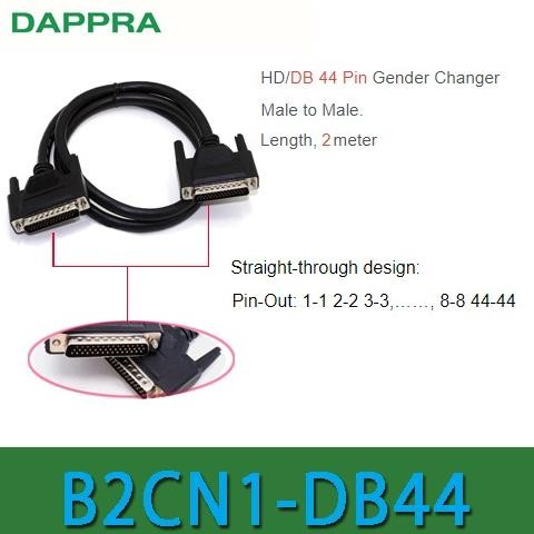 Db44 Hd44 D-Sub 44 Pin Male Ke Male Extension Cable 2M Kabel Of64 Asli