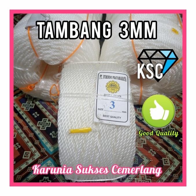 TALI 3MM GOOD QUALITY / TAMBANG 3MM / TAMPAR / TALI PLASTIK 3MM liquid
