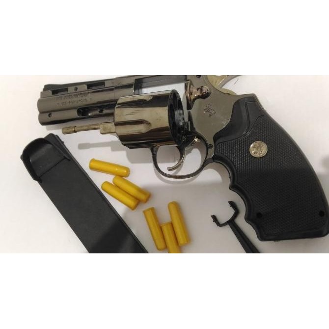 KOREK API MODEL PISTOL COLT PHYTON 357 ADA PELURU SEPERTI ASLI - MURAH