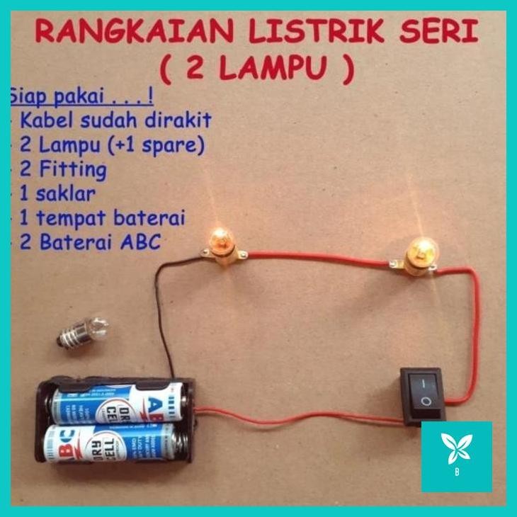 

| PC | RANGKAIAN LISTRIK SERI LAMPU TUGAS PRAKTEK SEKOLAH SD SMP SMA