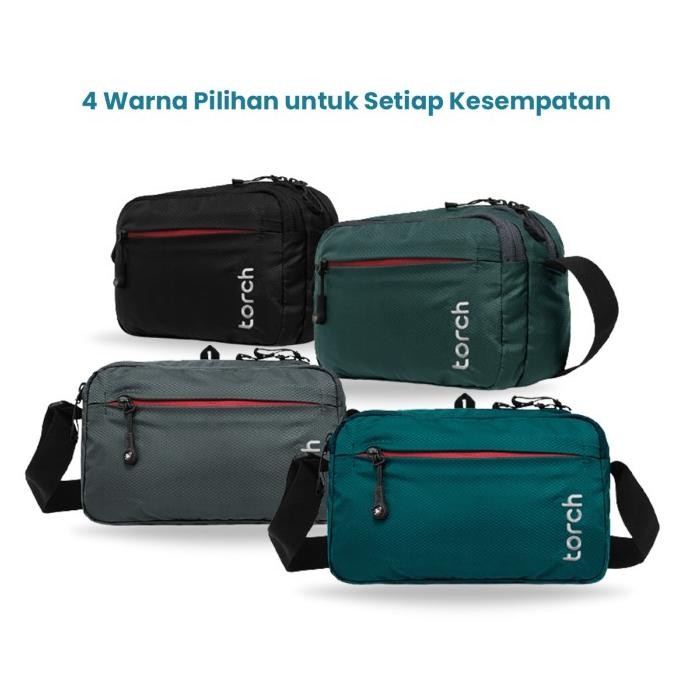 Torch Tas Selempang Bahu Pria Wanita - Travel Pouch Sling Bag Kashiba