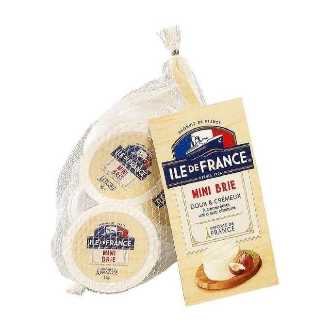 

Ile De France Mini Brie Cheese | Keju Brie 5Pcs X 25Gr Best Seller