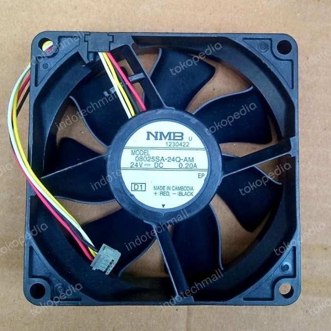 Fan 8Cm Nmb 24V 0,2A 4Pin New New Stok