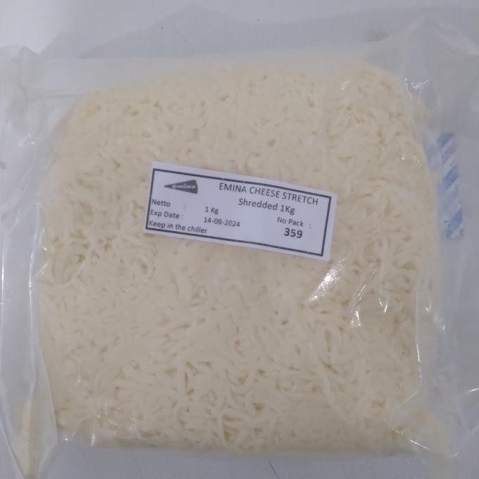 

Mozzarella Strecht Shredded 1Kg / Emina Cheese Parut Promo