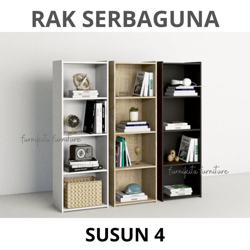 RAK SERBAGUNA KAYU MINIMALIS / LEMARI SERBAGUNA / RAK HELM / RAK JILBAB / RAK BUKU