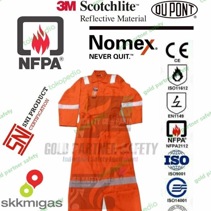 wearpack Coverall Dupont nomex Flemings 4,5 Oz original Nomex AsLiiiii