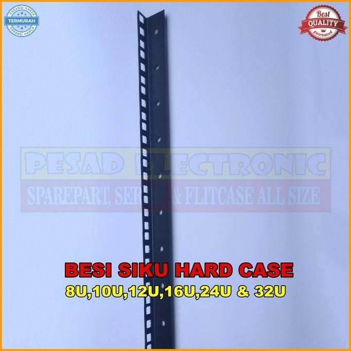 JH8 Besi lis Siku Lubang rak hardcase 8U,10U,12U,16U,24,32