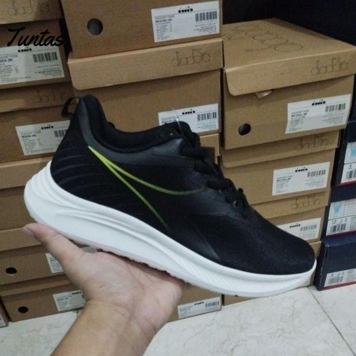 Murah Diadora Michael Running Black Shoes Original