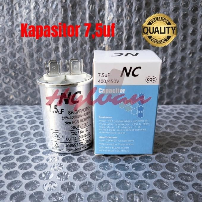 Promo Kapasitor 7,5uf AC Daikin Malaysia 1/2 PK COD