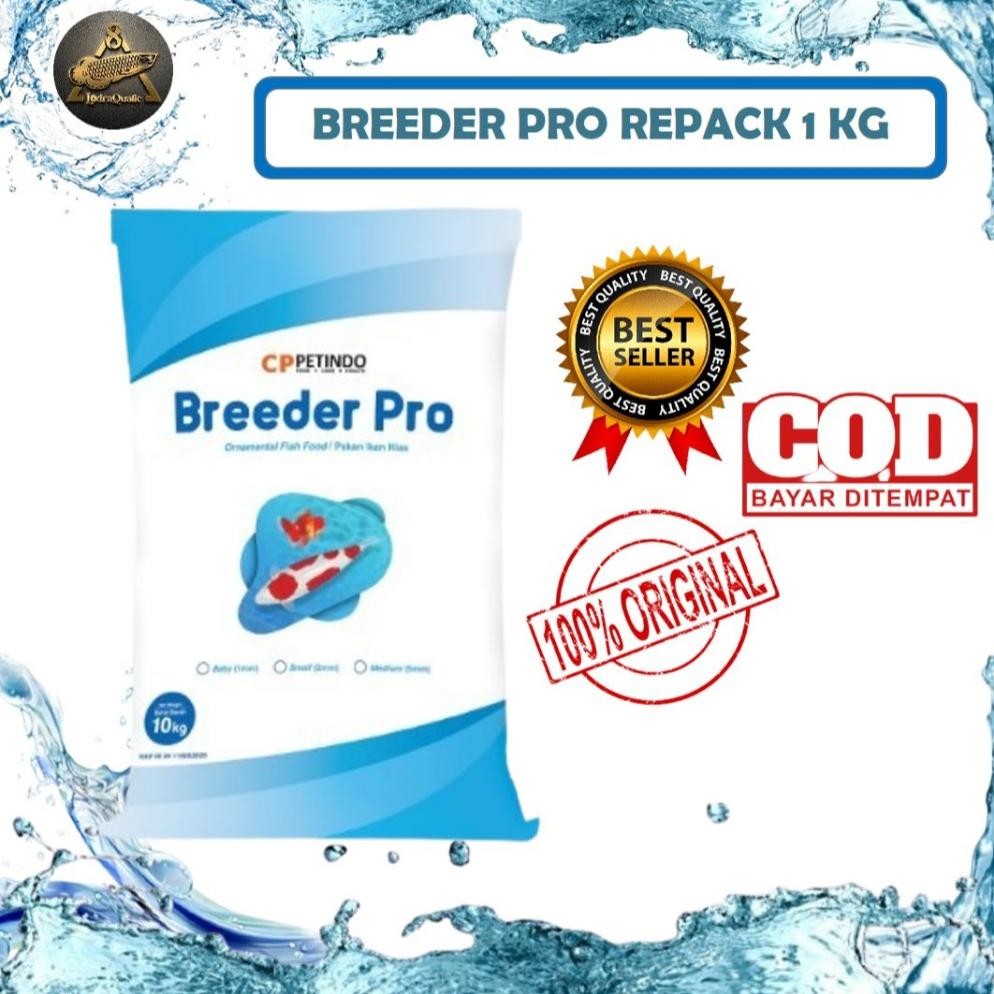 PROMO MURAH PELET IKAN KOI BREEDER PRO REPACK 100% KEMASAN 1 KG ORIGINAL PAKAN IKAN KOI PAKAN IKAN M