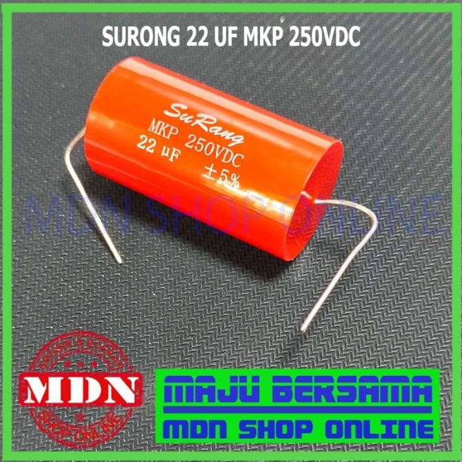Promo Kapasitor Surong 22uf 250v - Kapasitor audio COD