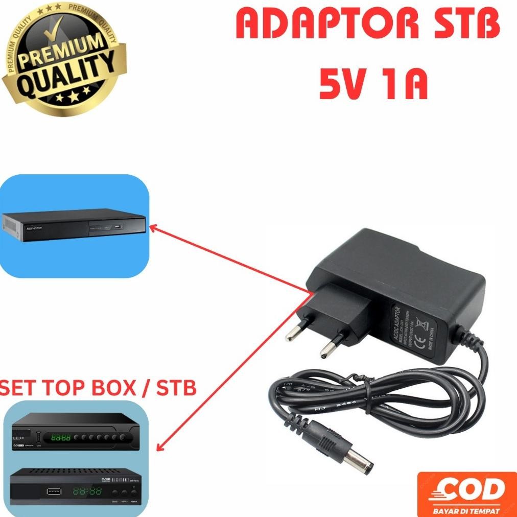 Adaptor Set Top Box / Stb 5V 2A / 5V 1A Power Adaptor Led  Modem Router 5V 2 Ampere Xitey Power Supp