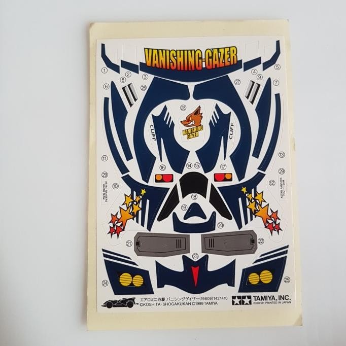 Promo tamiya sticker vanishing gazer COD