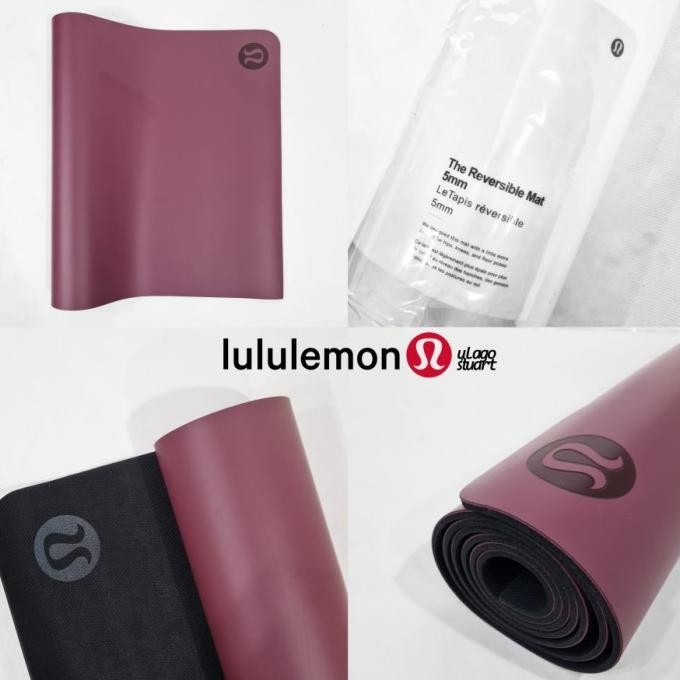 the reversible mat 5mm LULULEMON solid yoga matras alo manduka senam