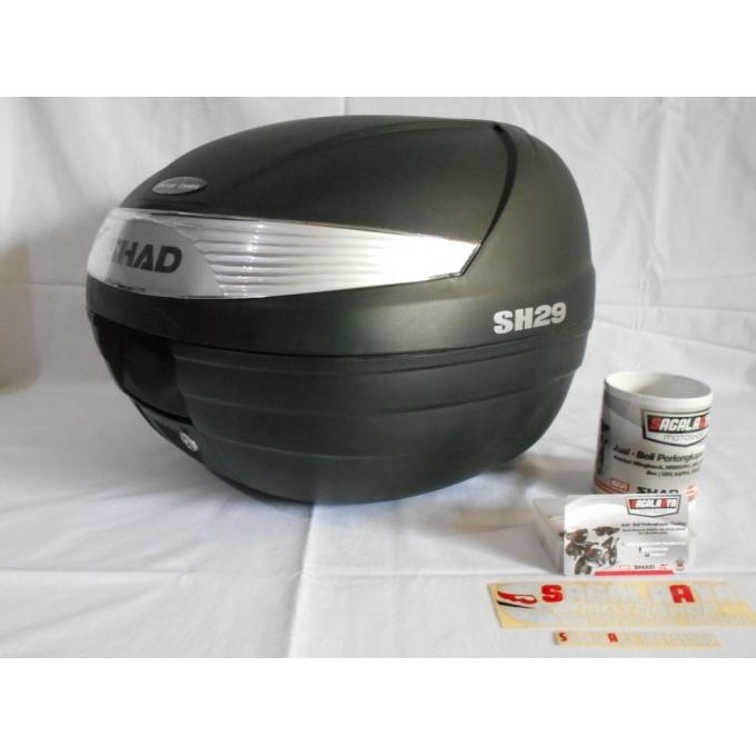 Box Motor Murah SHAD 29 SH 29 Black Silver Original Backrest SH 29
